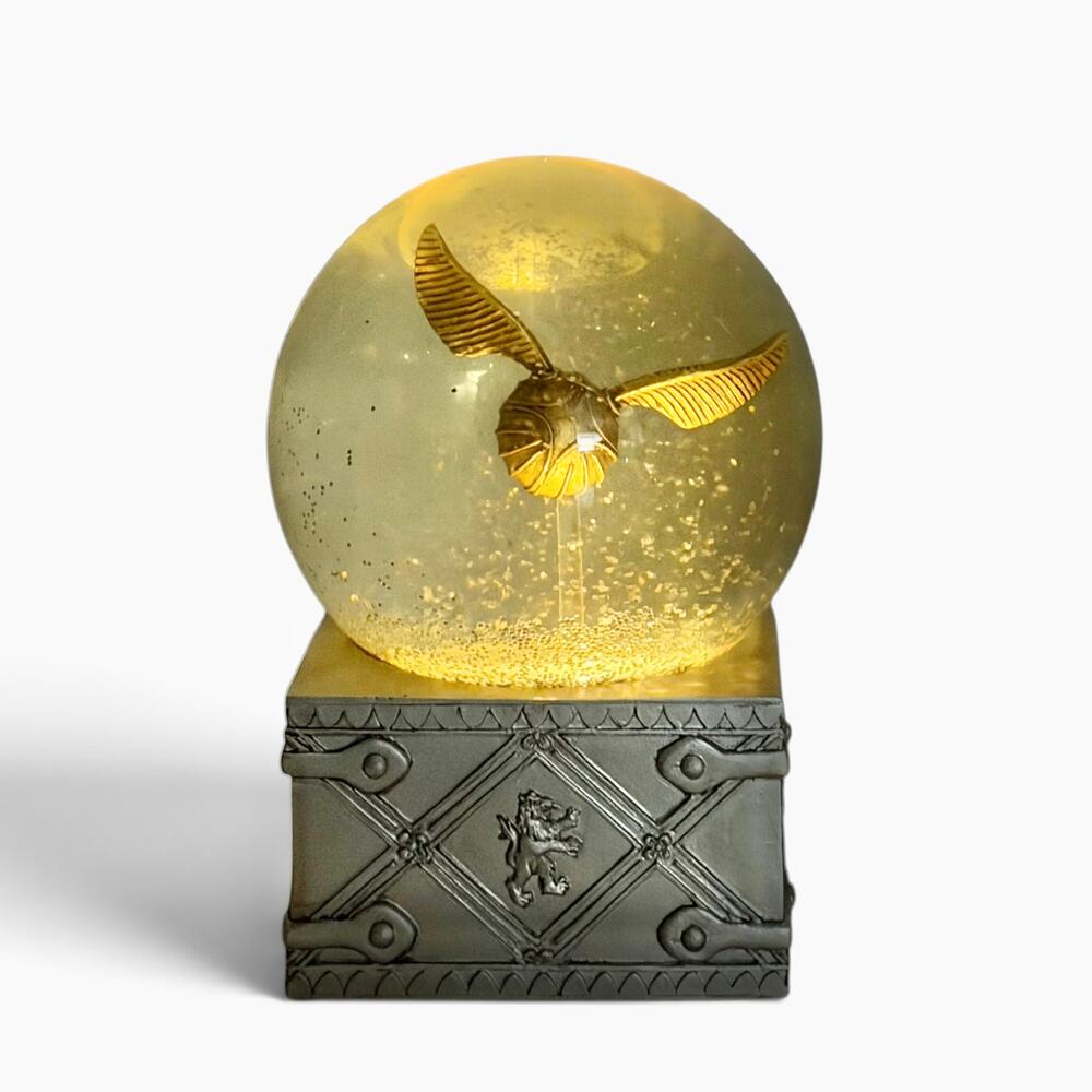 Rare! Harry Potter Pottery Barn Snow Globe Golden Snitch Quidditch Match Sankyo⁠